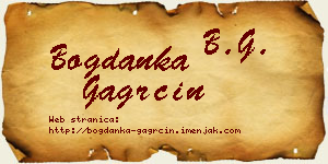 Bogdanka Gagrčin vizit kartica